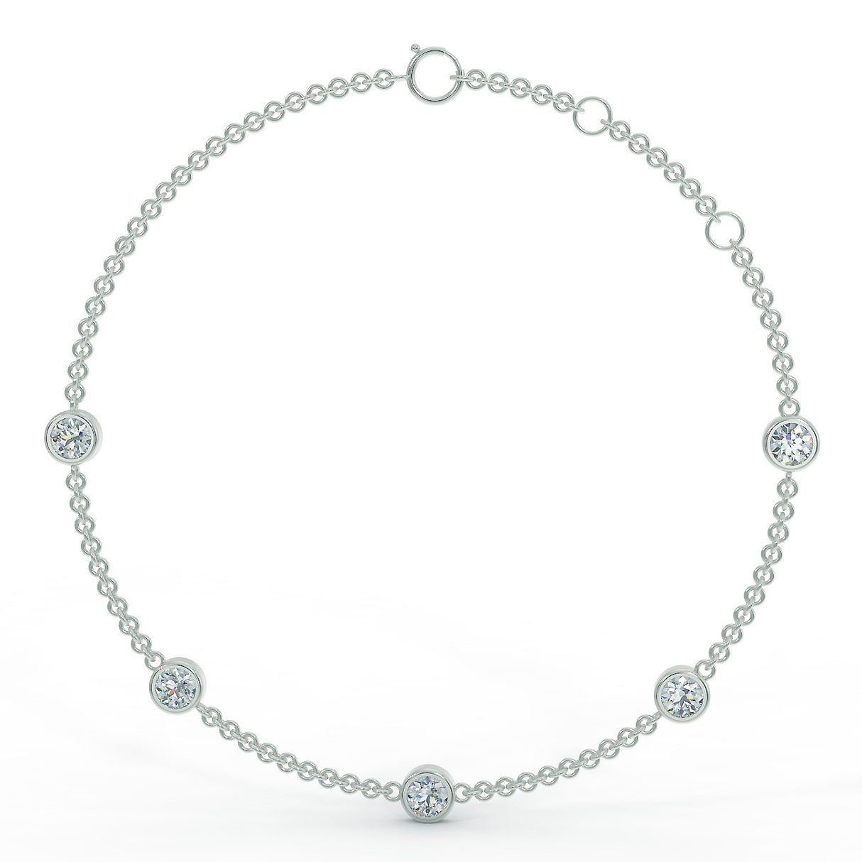 White gold bracelet with 0.75 ctw diamonds