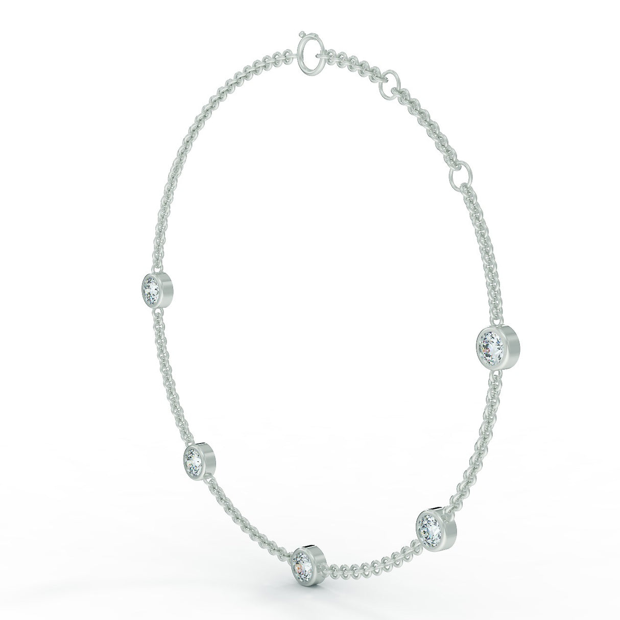 White gold bracelet with 0.75 ctw diamonds