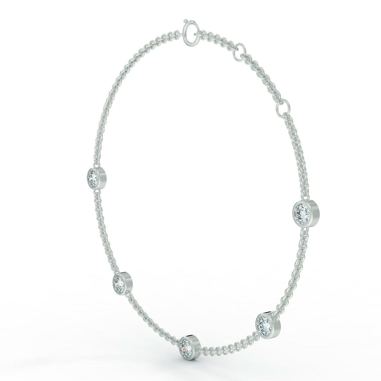 White gold bracelet with 0.75 ctw diamonds
