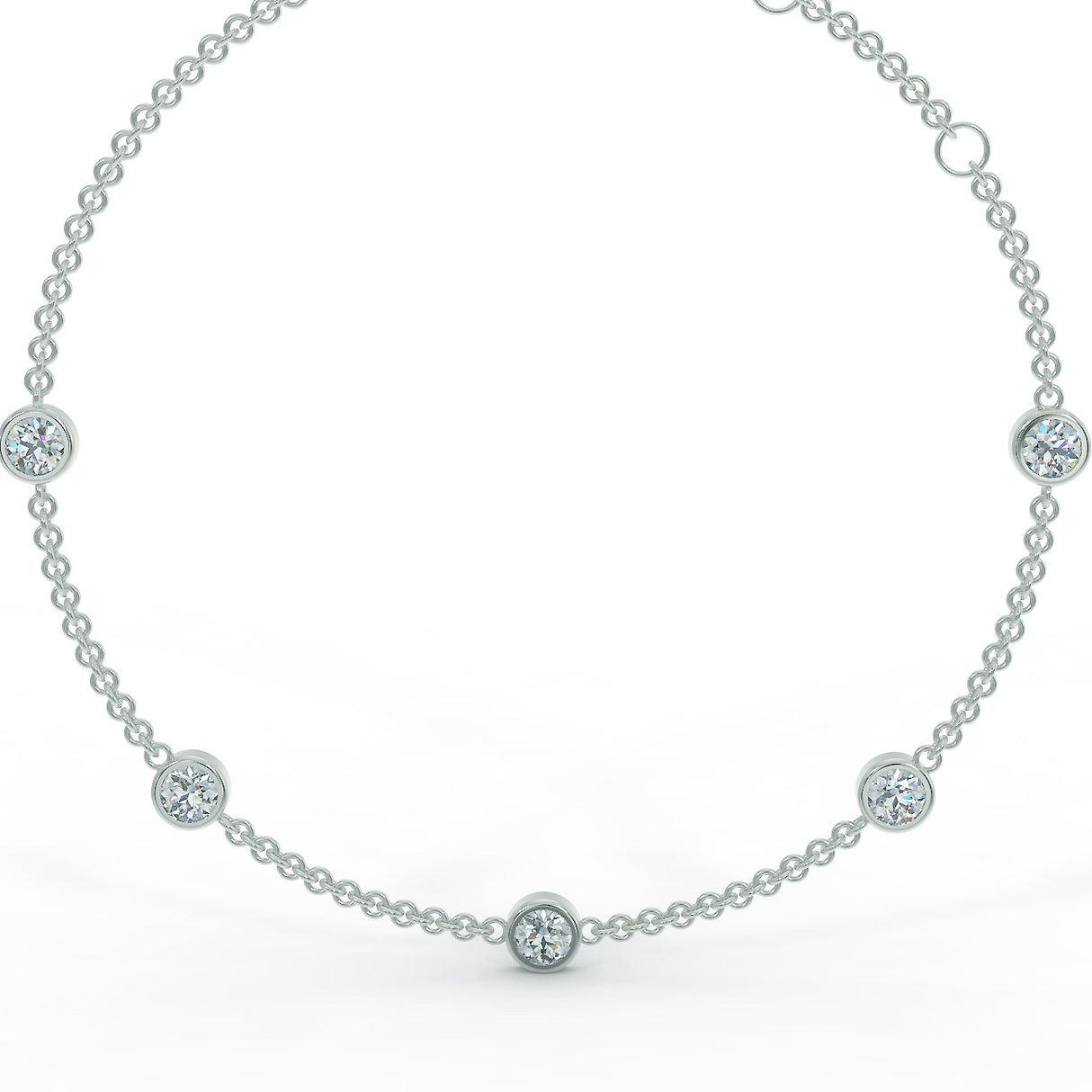 White gold bracelet with 0.75 ctw diamonds