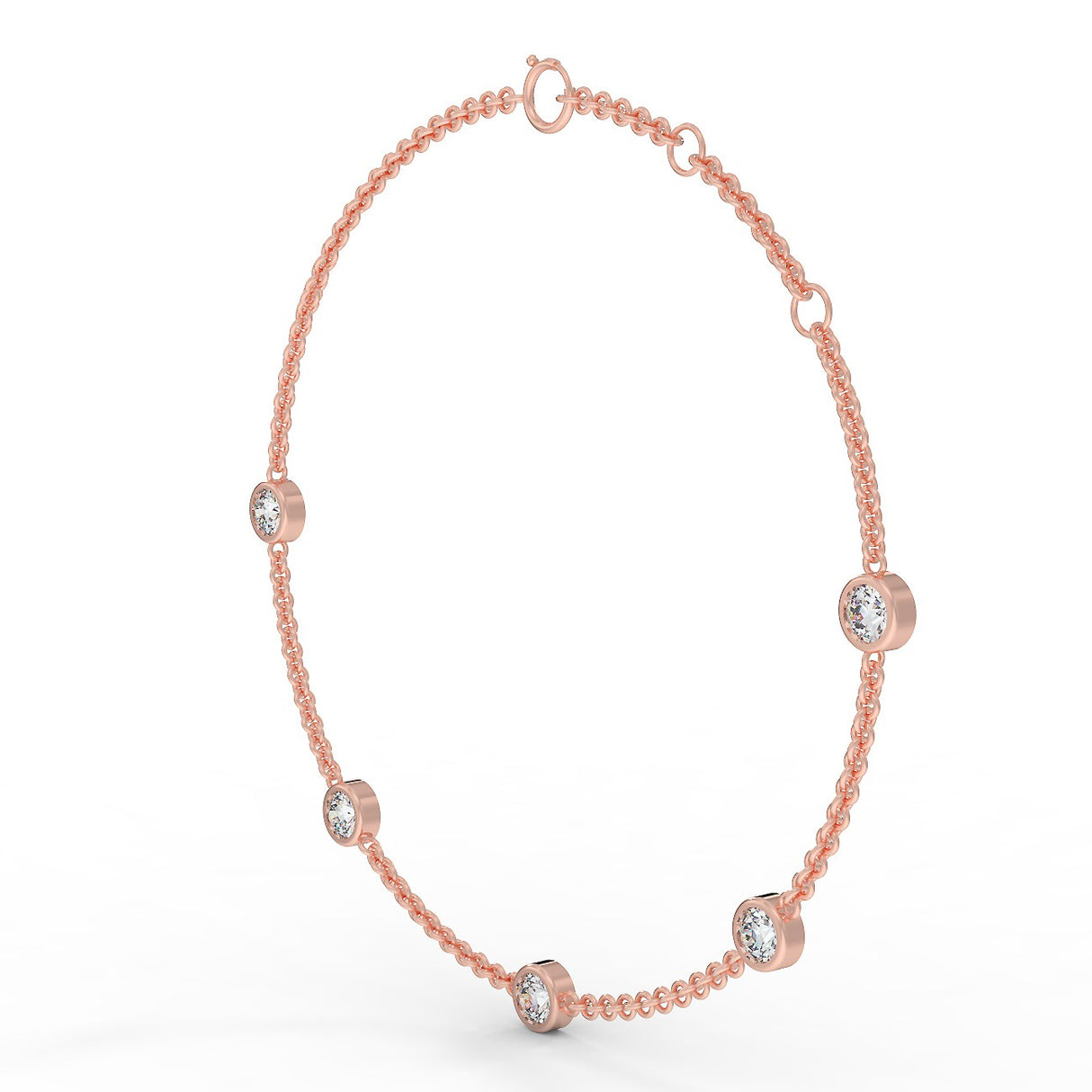 Rose gold bracelet with 0.75 ctw diamonds