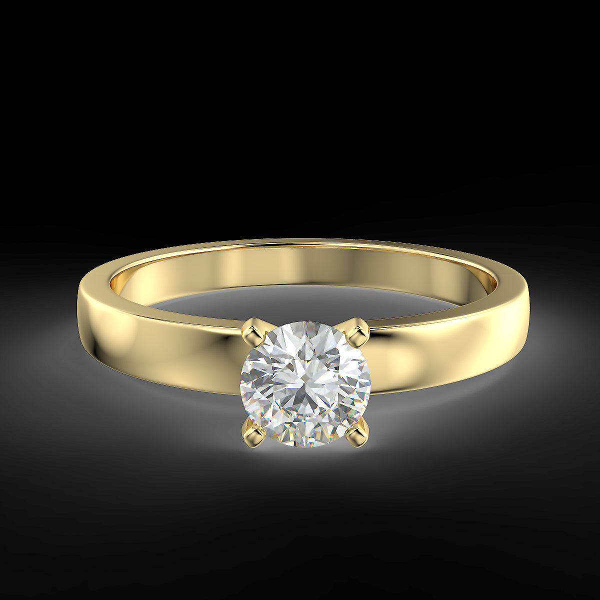Minimalist 0.40 ct diamond ring