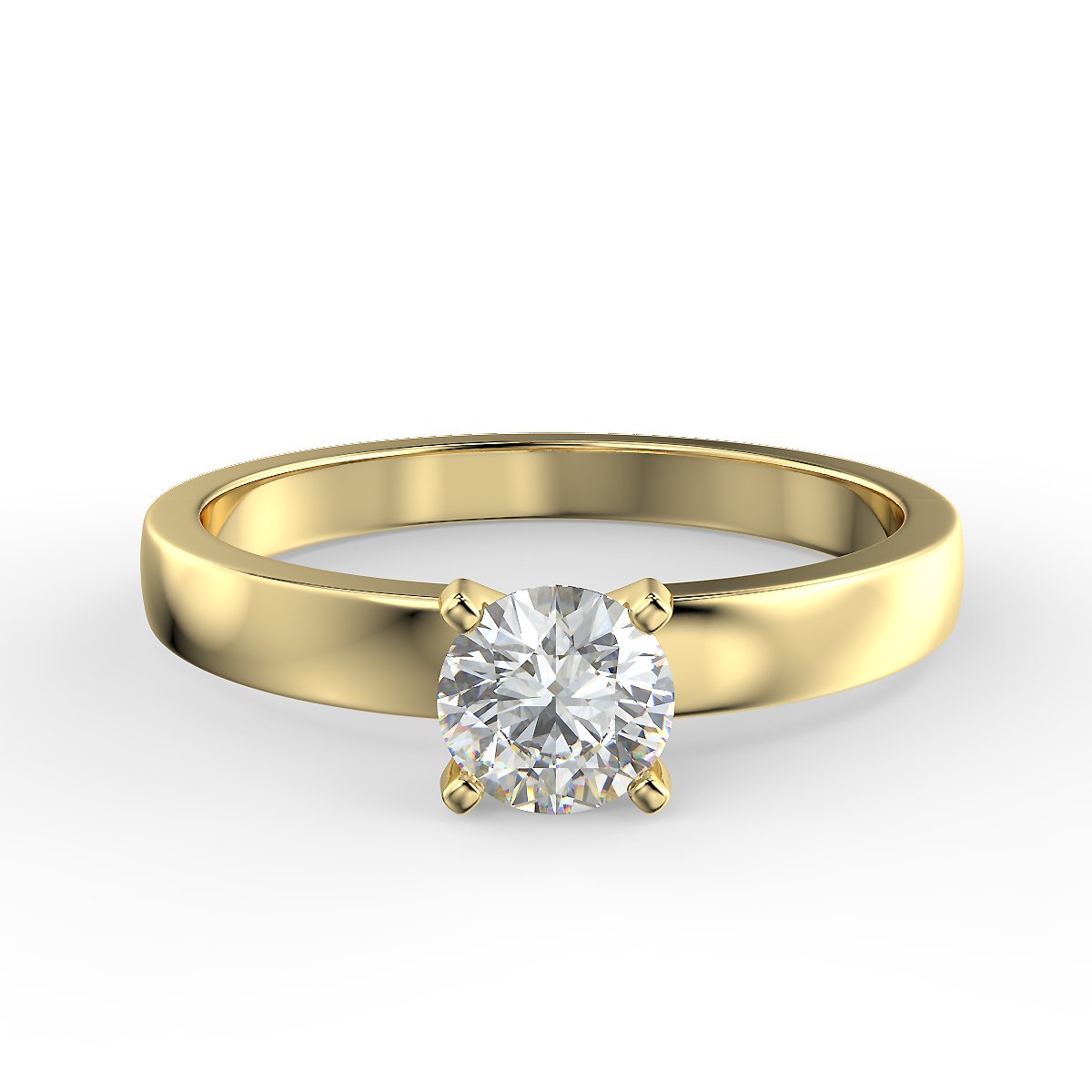 Minimalist 0.40 ct diamond ring
