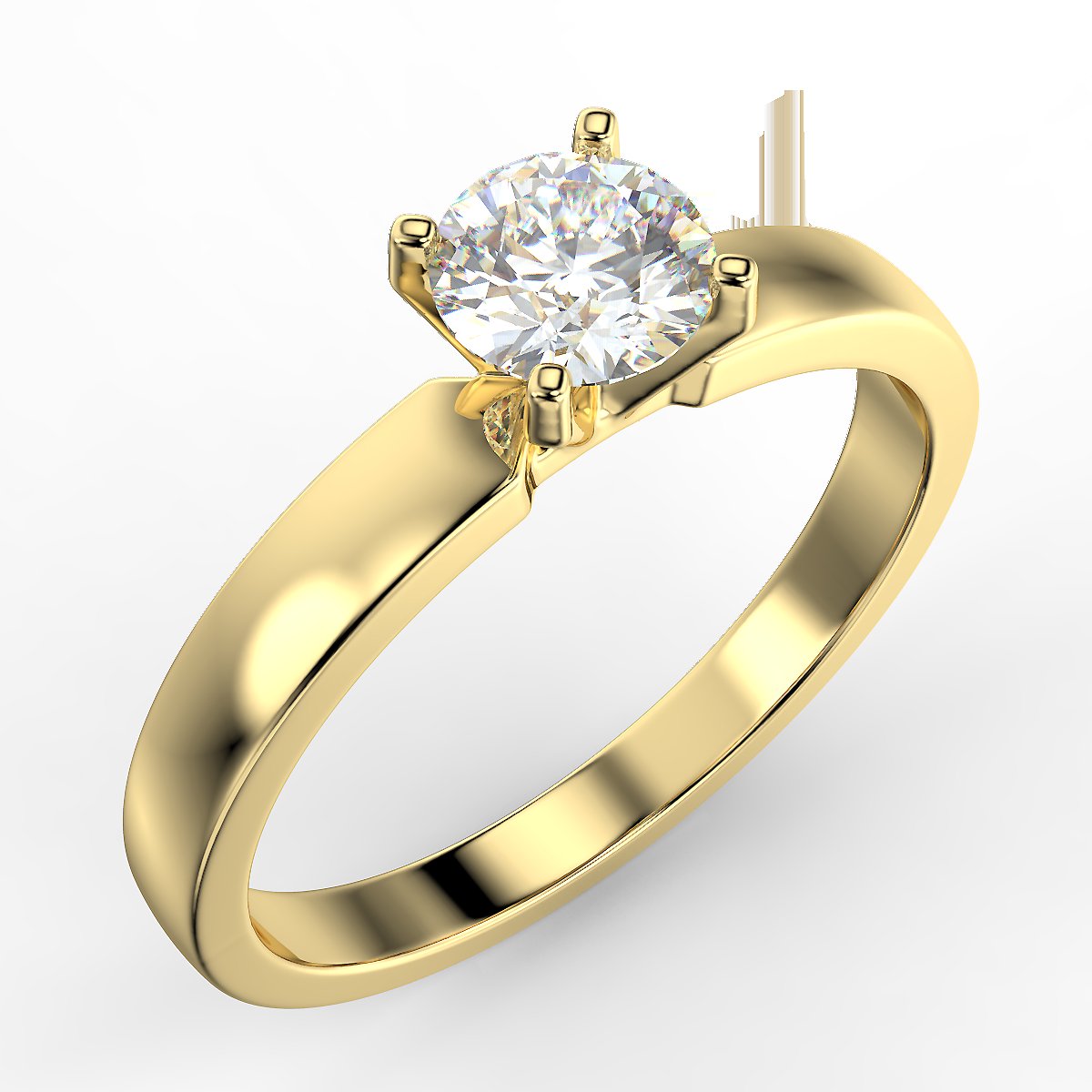 Minimalist 0.40 ct diamond ring
