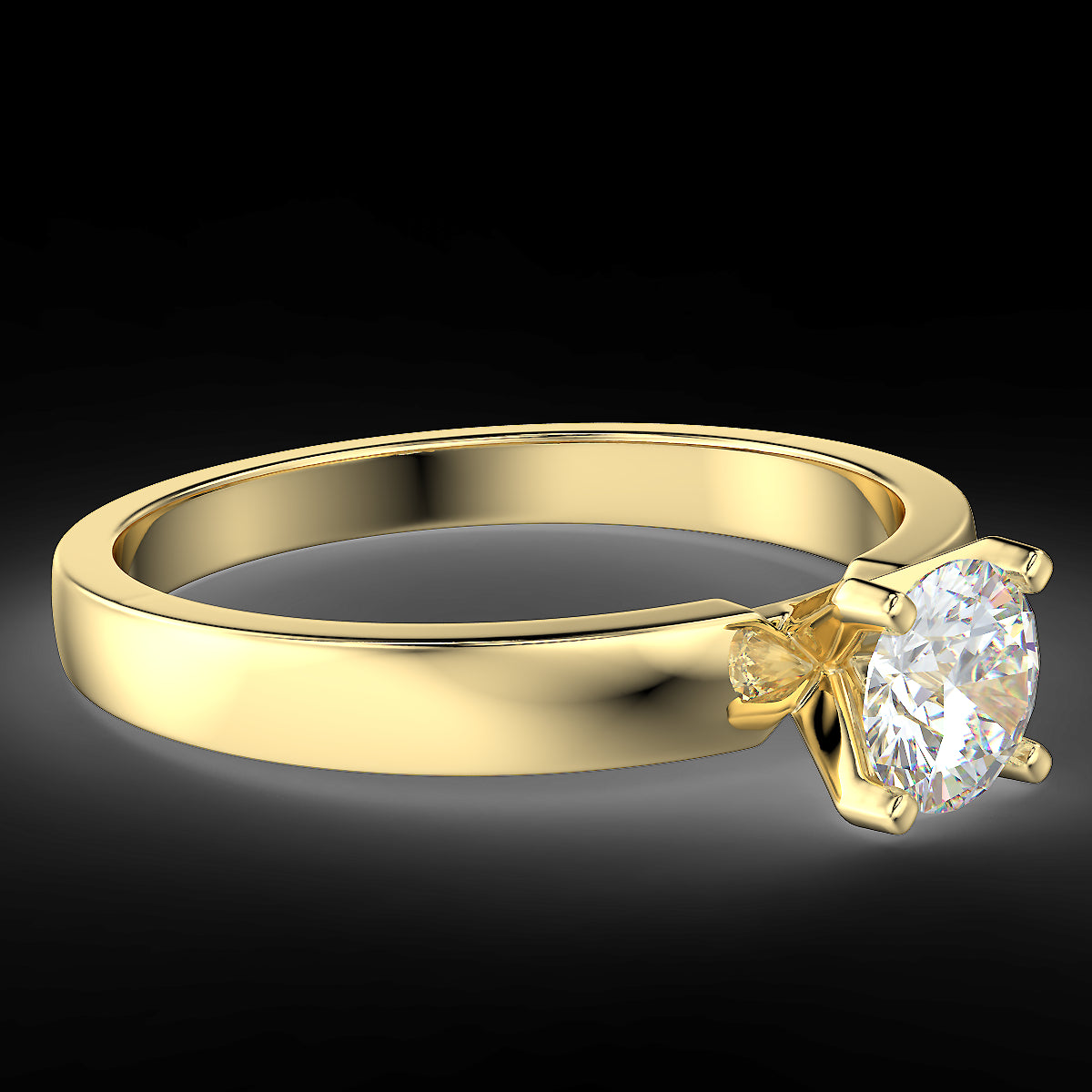 Minimalist 0.40 ct diamond ring