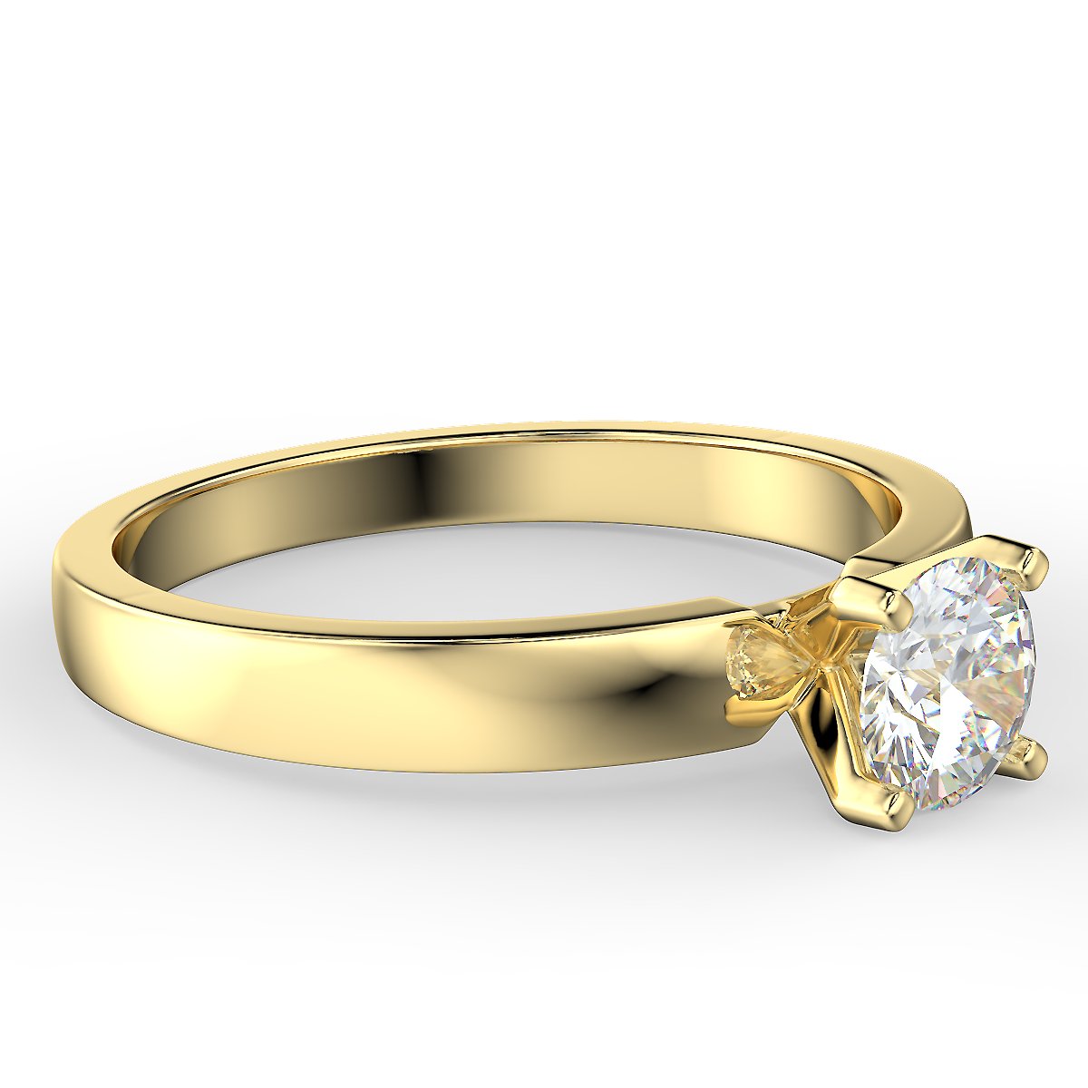 Minimalist 0.40 ct diamond ring