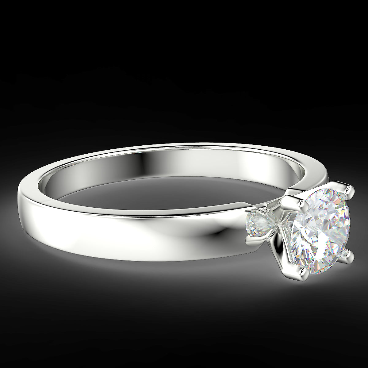 Minimalist 0.40 ct diamond ring