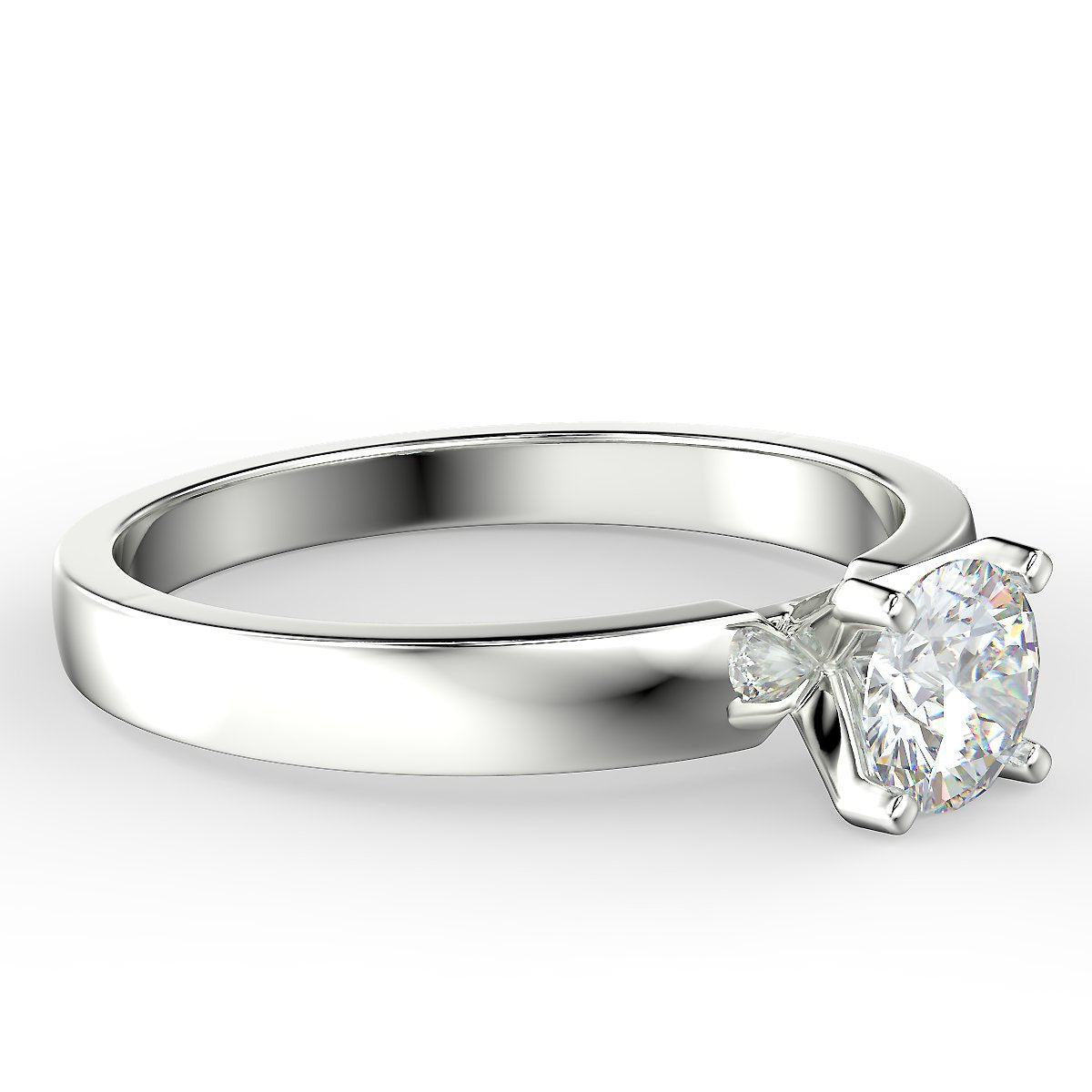 Minimalist 0.40 ct diamond ring