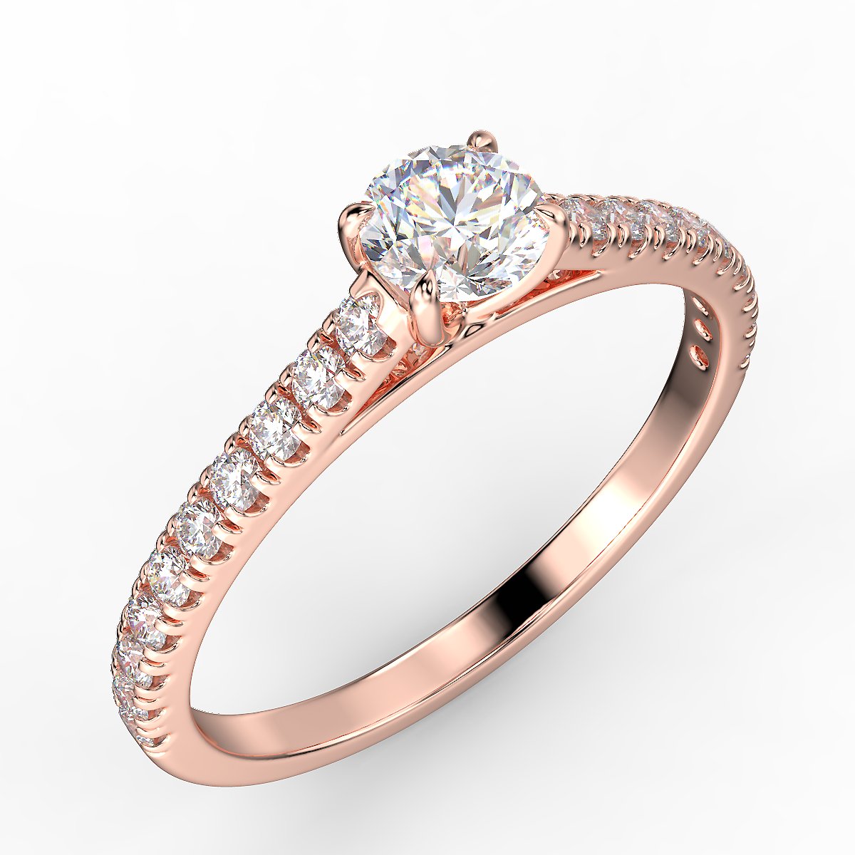 Velvet Symphony - engagement ring with diamonds 0.55 ctw