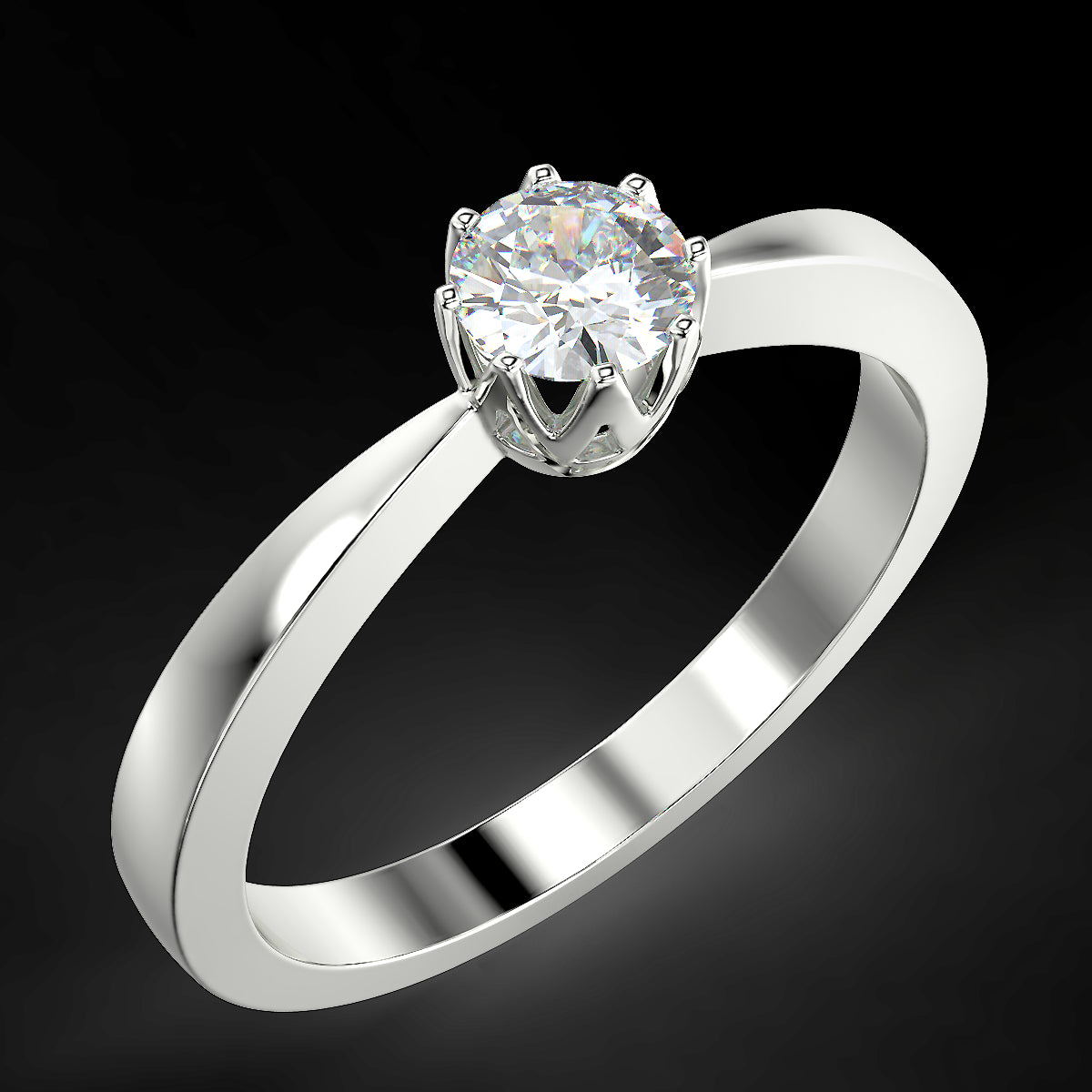 Classic Elegance - 0.20 ct diamond engagement ring
