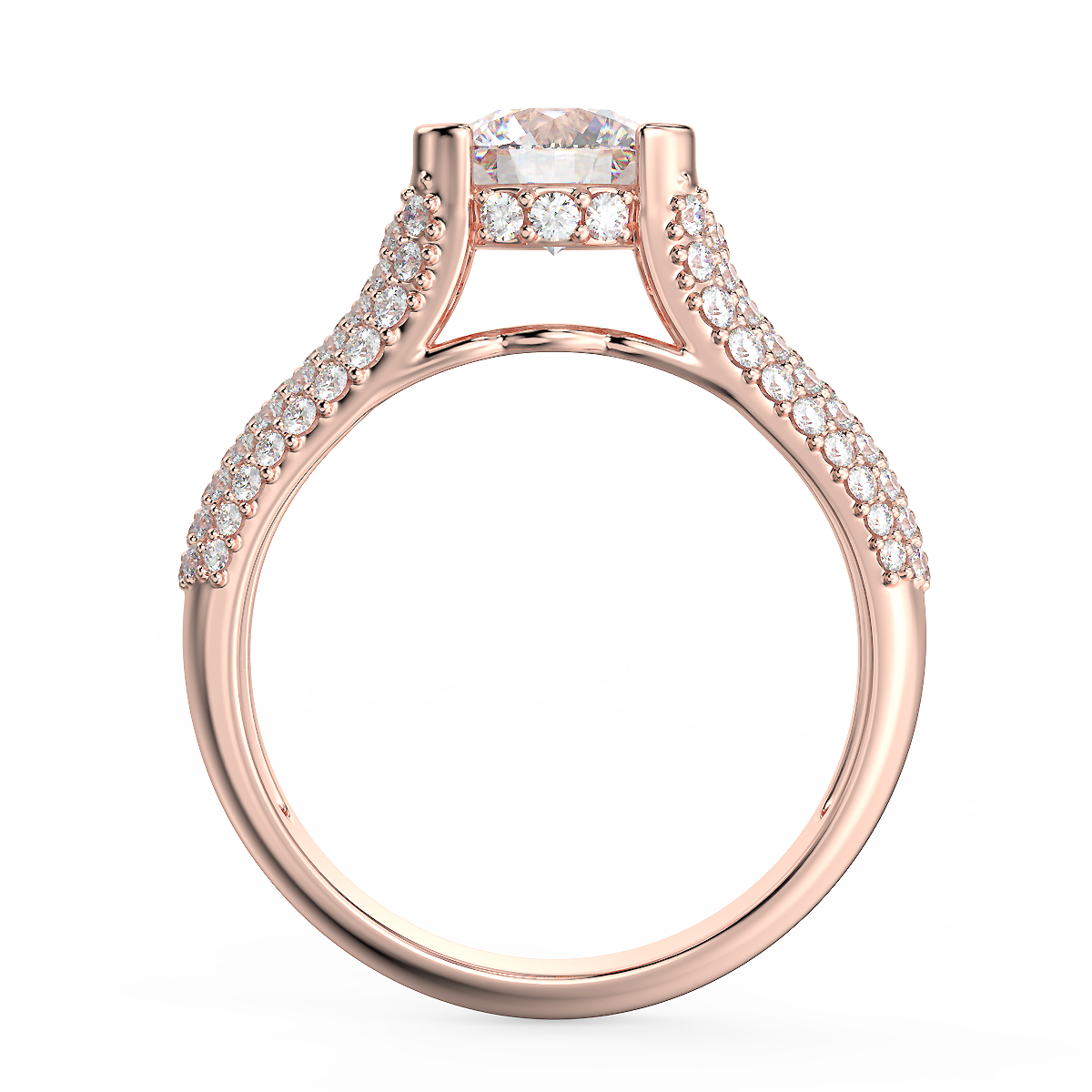 Radiant Glow - 1.51 ctw diamond engagement ring.