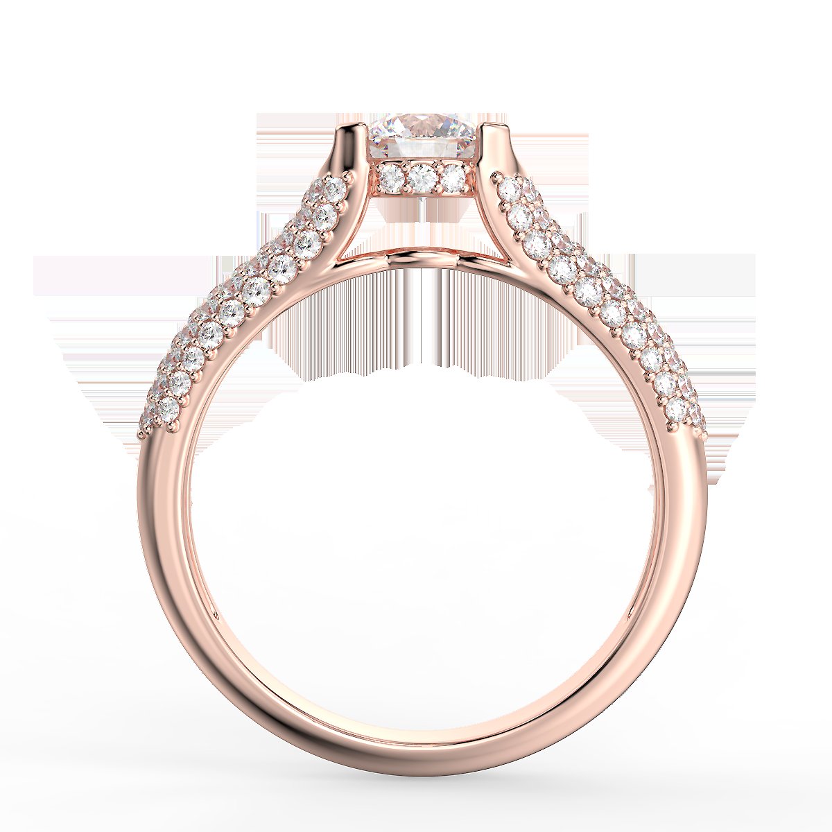 Radiant Glow - 0.89ctw diamond engagement ring