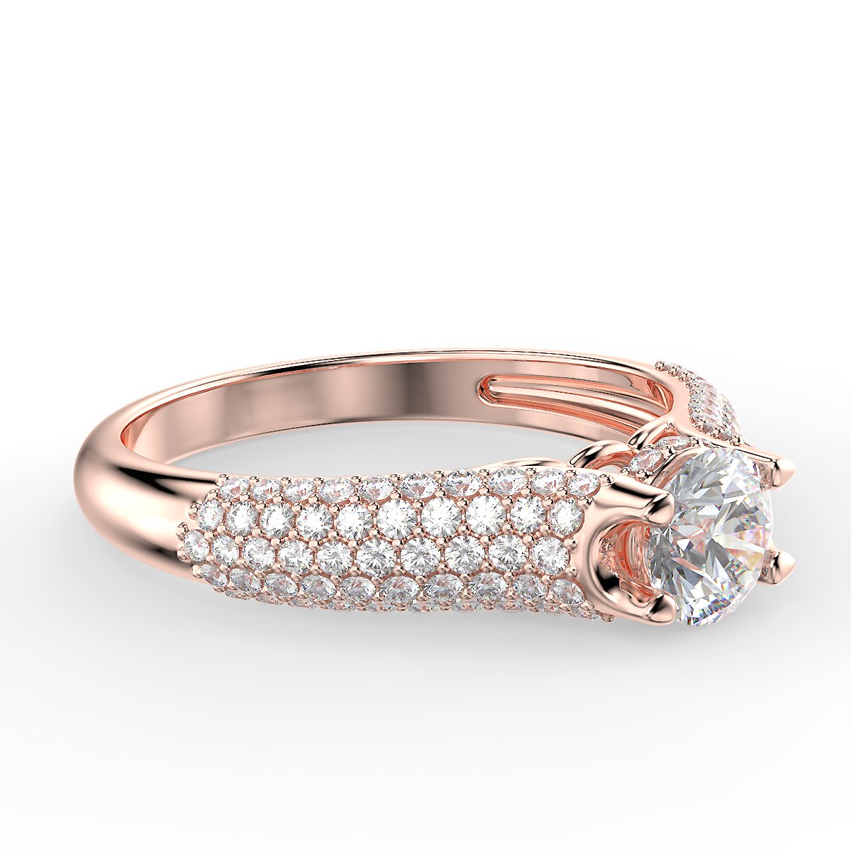 Radiant Glow - 0.89ctw diamond engagement ring