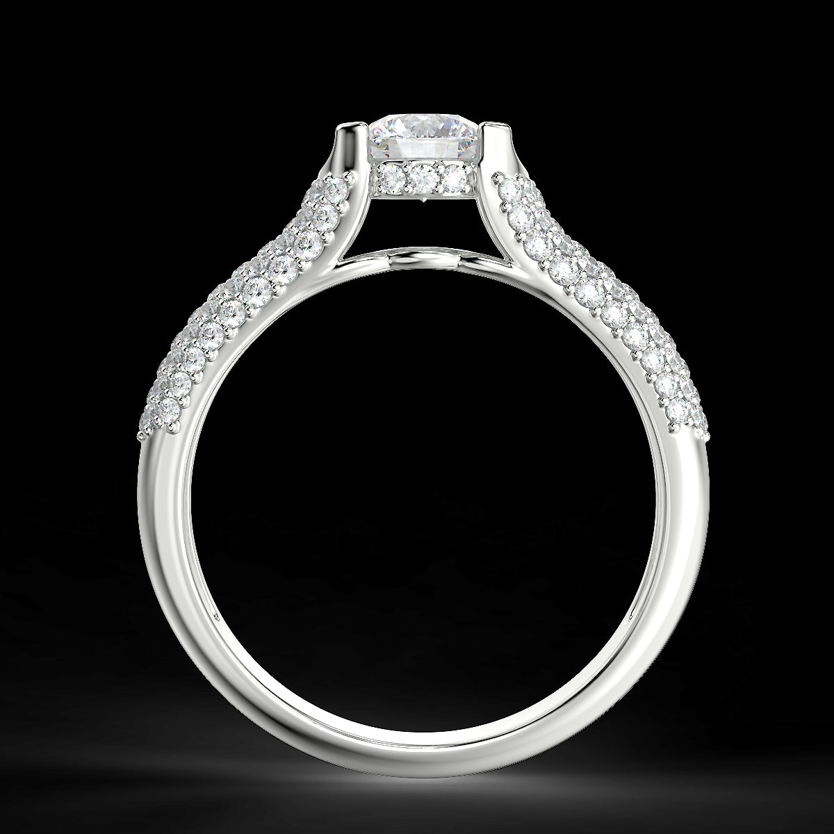 Radiant Glow - 0.89 ctw diamond engagement ring