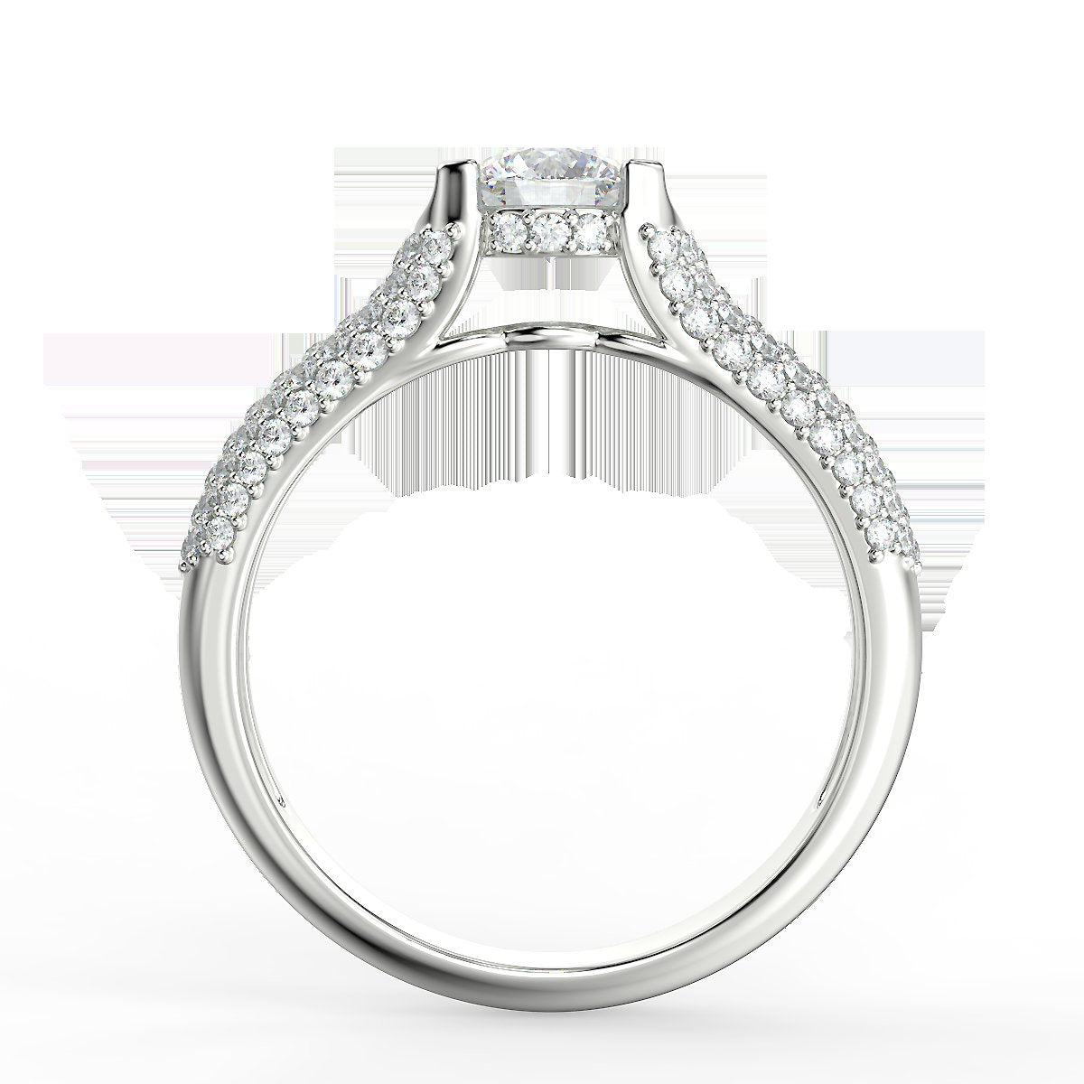 Radiant Glow - 0.89 ctw diamond engagement ring