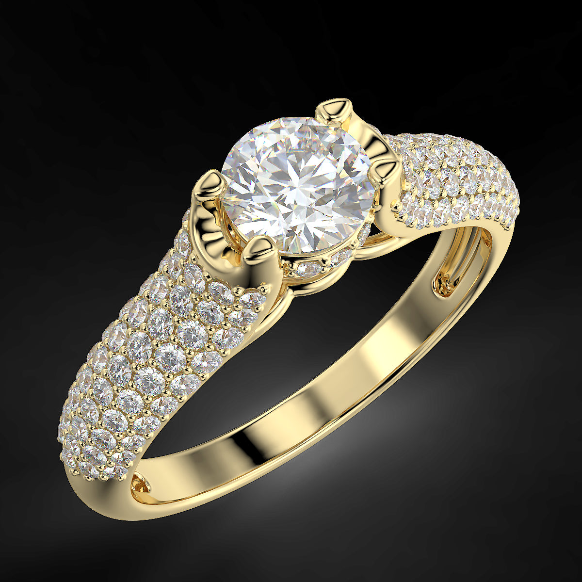 Radiant Glow - 0.89 ctw diamond ring