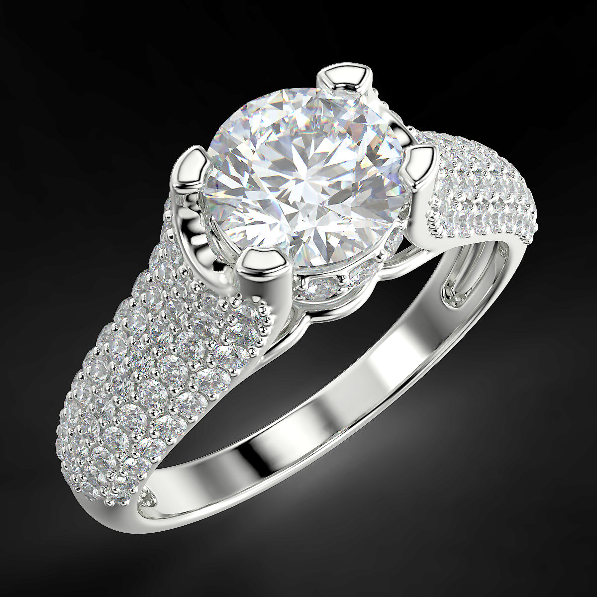 Radiant Glow - 1.51 ctw diamond ring