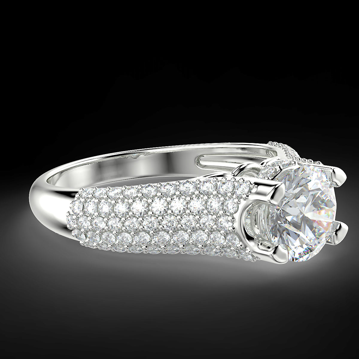 Radiant Glow - 1.51 ctw diamond ring