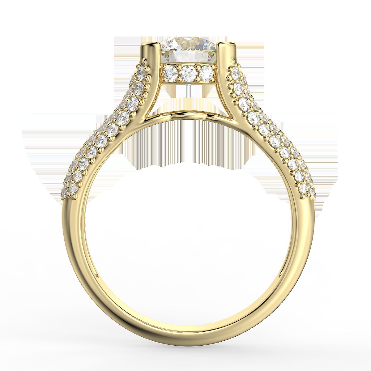 Radiant Glow - 1.51 ctw diamond engagement ring