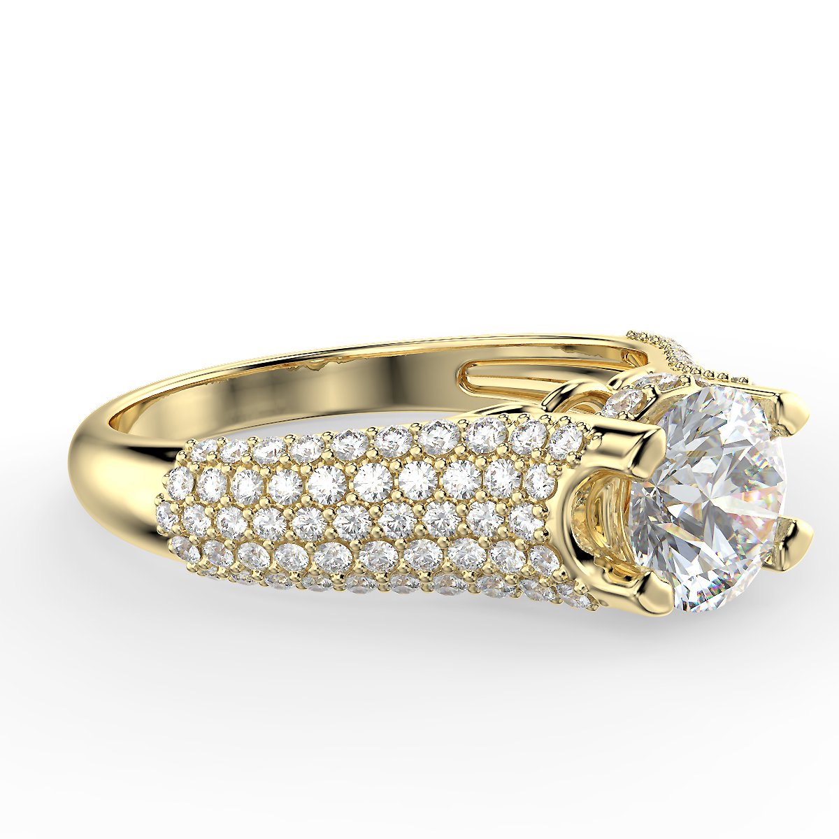Radiant Glow - 1.51 ctw diamond engagement ring