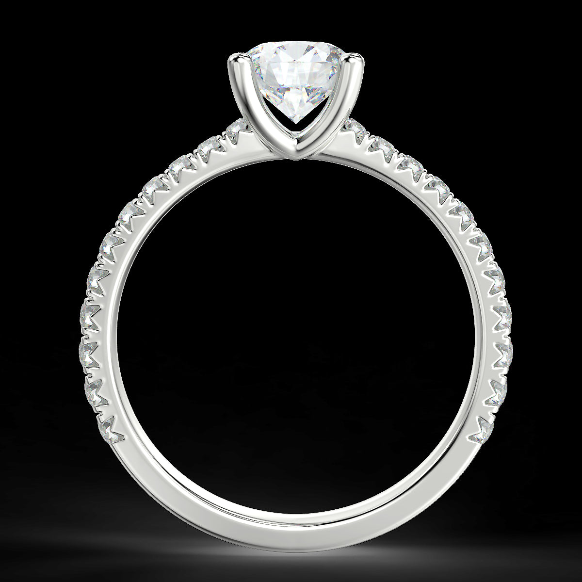 Rosé Allure - 1.25 ctw white gold diamond ring