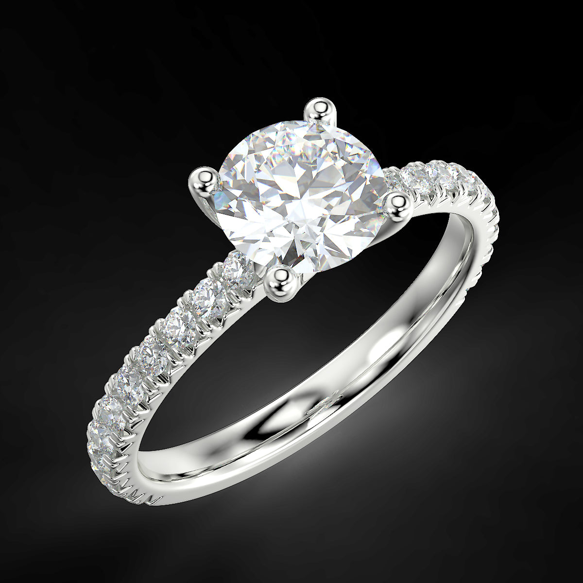 Rosé Allure - 1.25 ctw white gold diamond ring