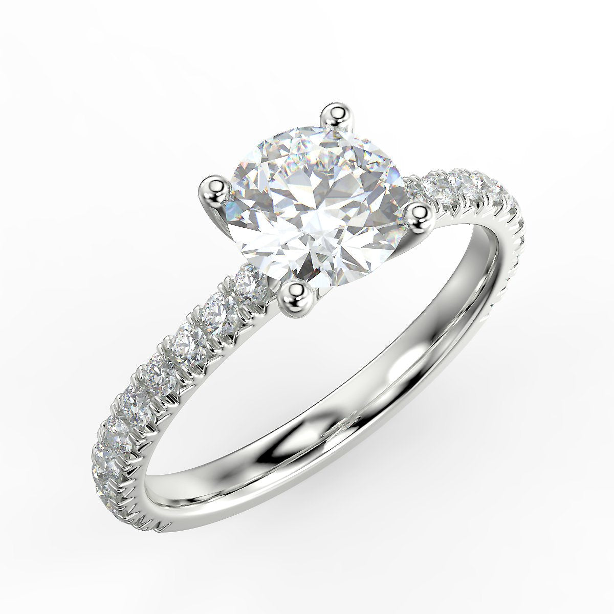 Rosé Allure - 1.25 ctw white gold diamond ring