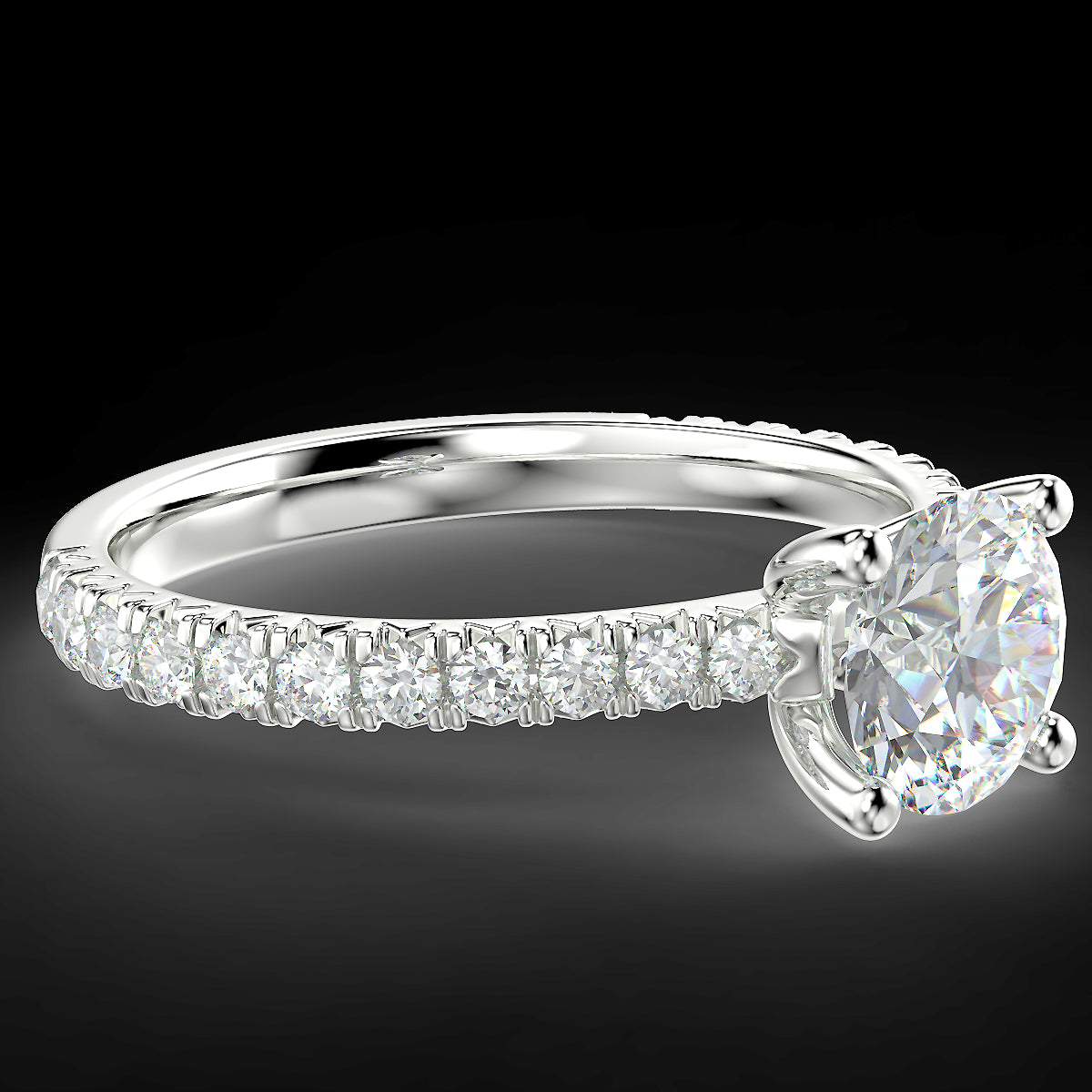 Rosé Allure - 1.25 ctw white gold diamond ring