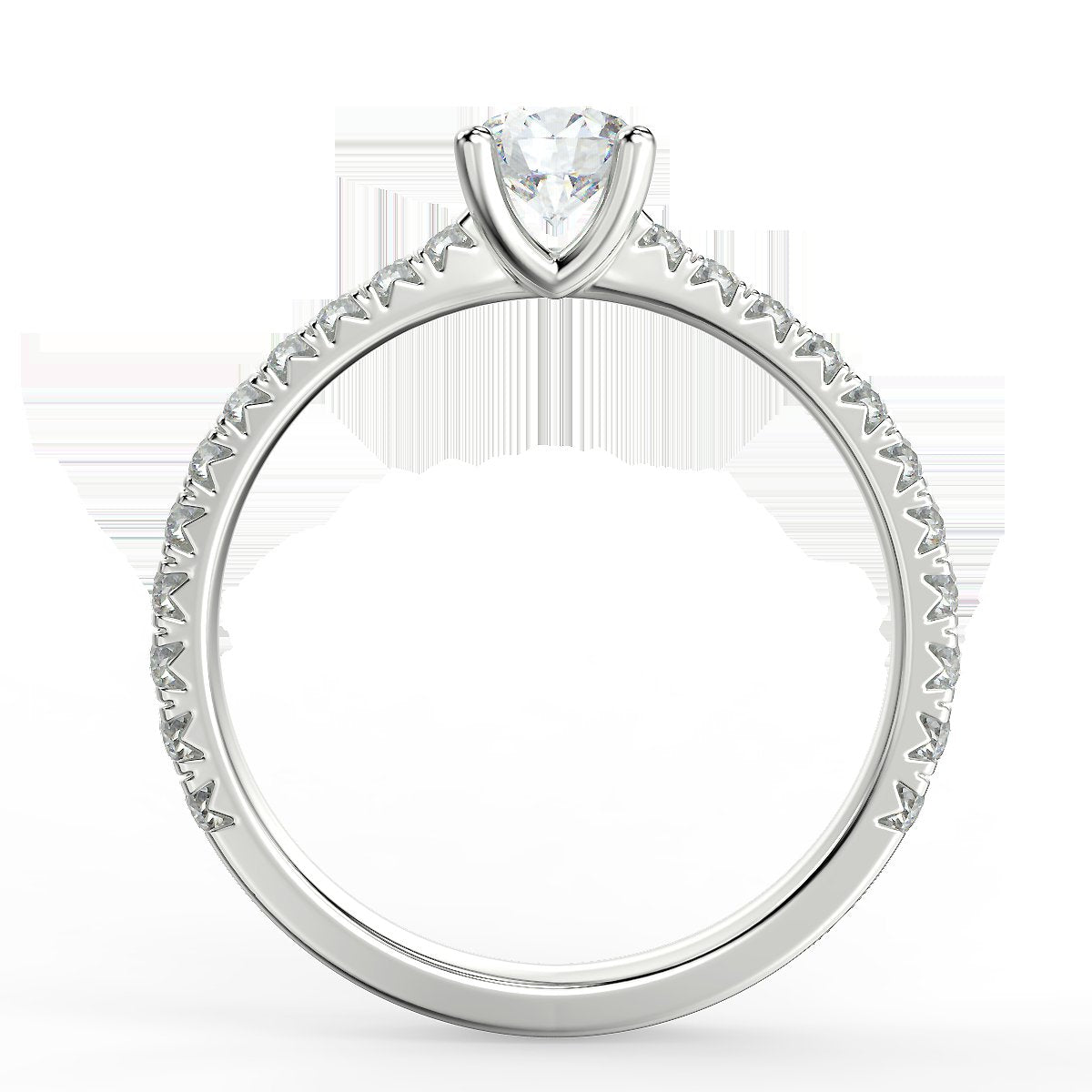 Rosé Allure - white gold ring with 0.85 ct diamonds