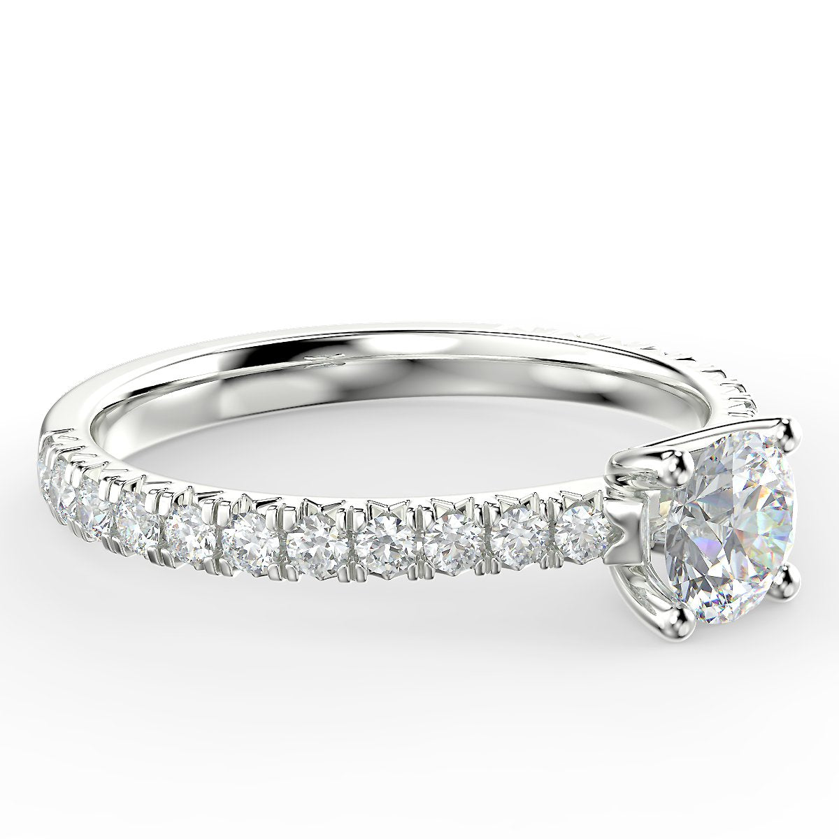 Rosé Allure - white gold ring with 0.85 ct diamonds