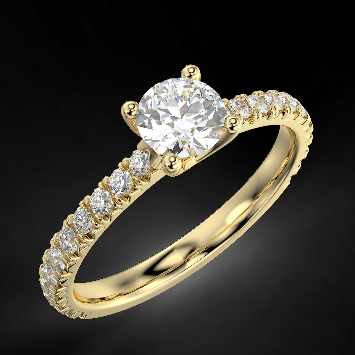 Rosé Allure - 0.85 ct diamond ring