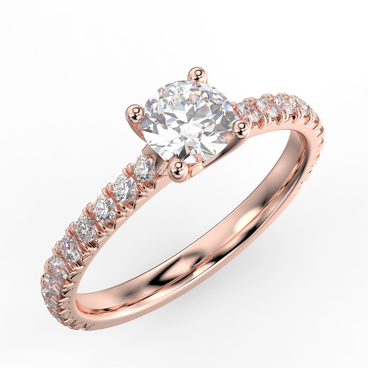 Rosé Allure - 0.85 ct diamond ring