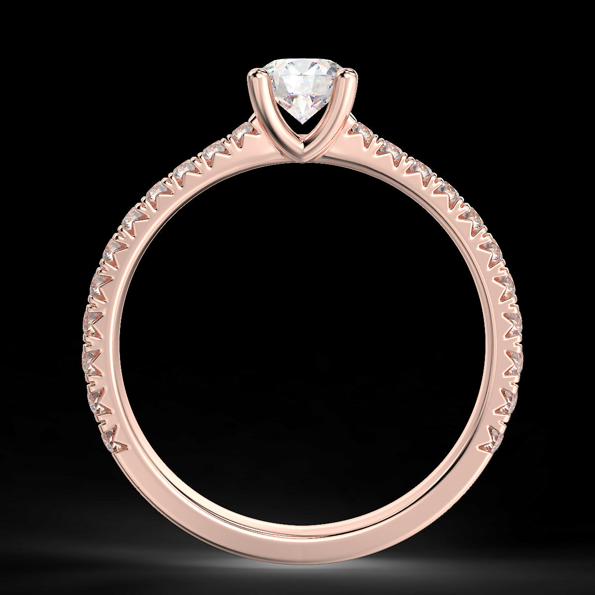 Rosé Allure - 0.85 ct diamond ring
