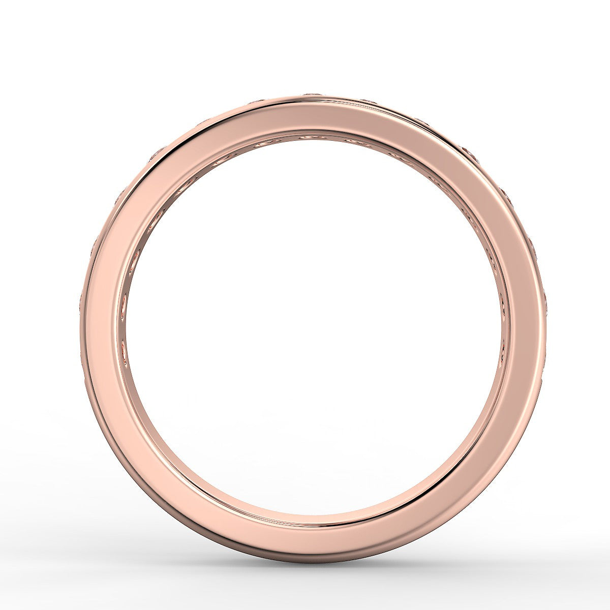 Tuscany Rose Gold Wedding Ring with 0.75 ctw Diamonds