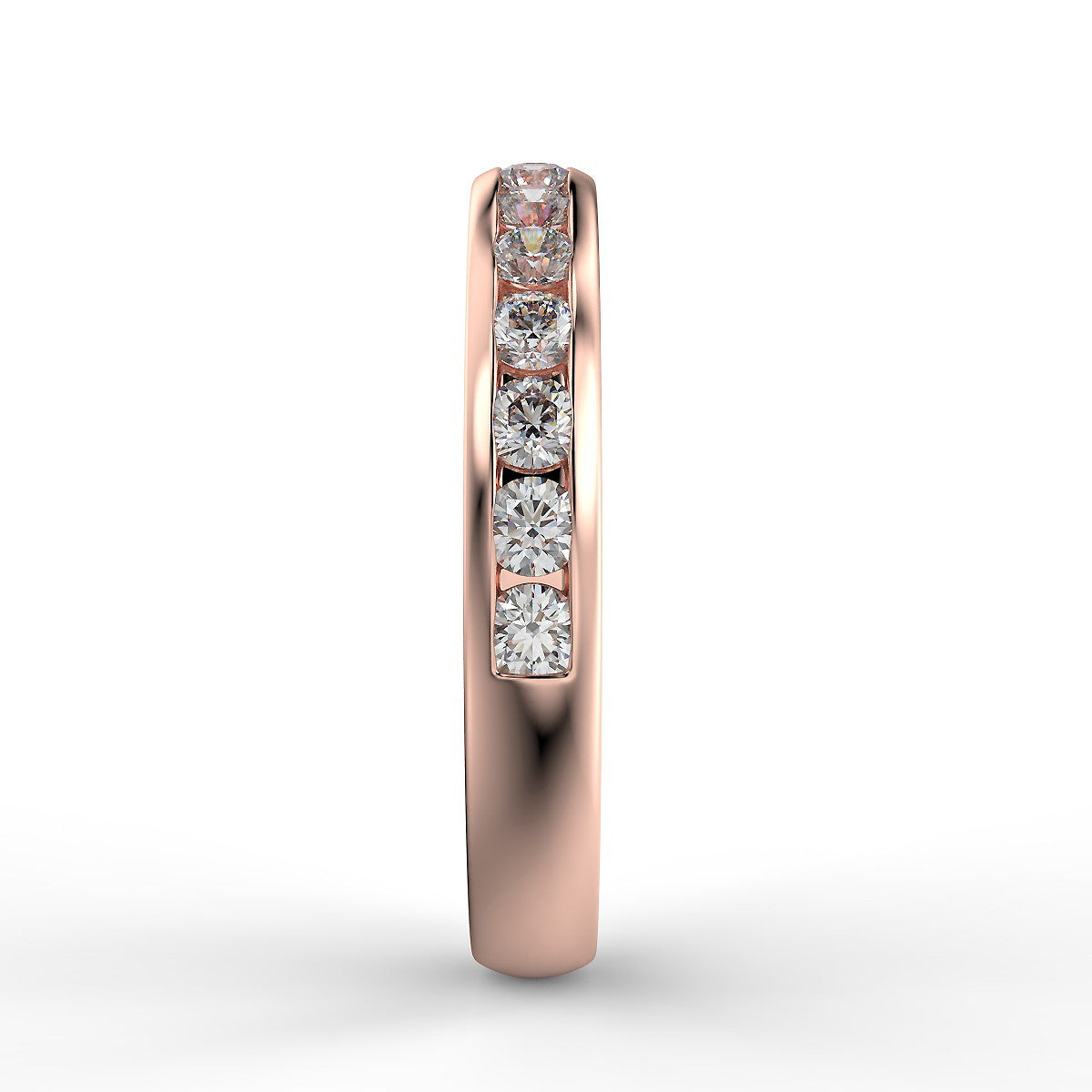 Tuscany Rose Gold Wedding Ring with 0.75 ctw Diamonds