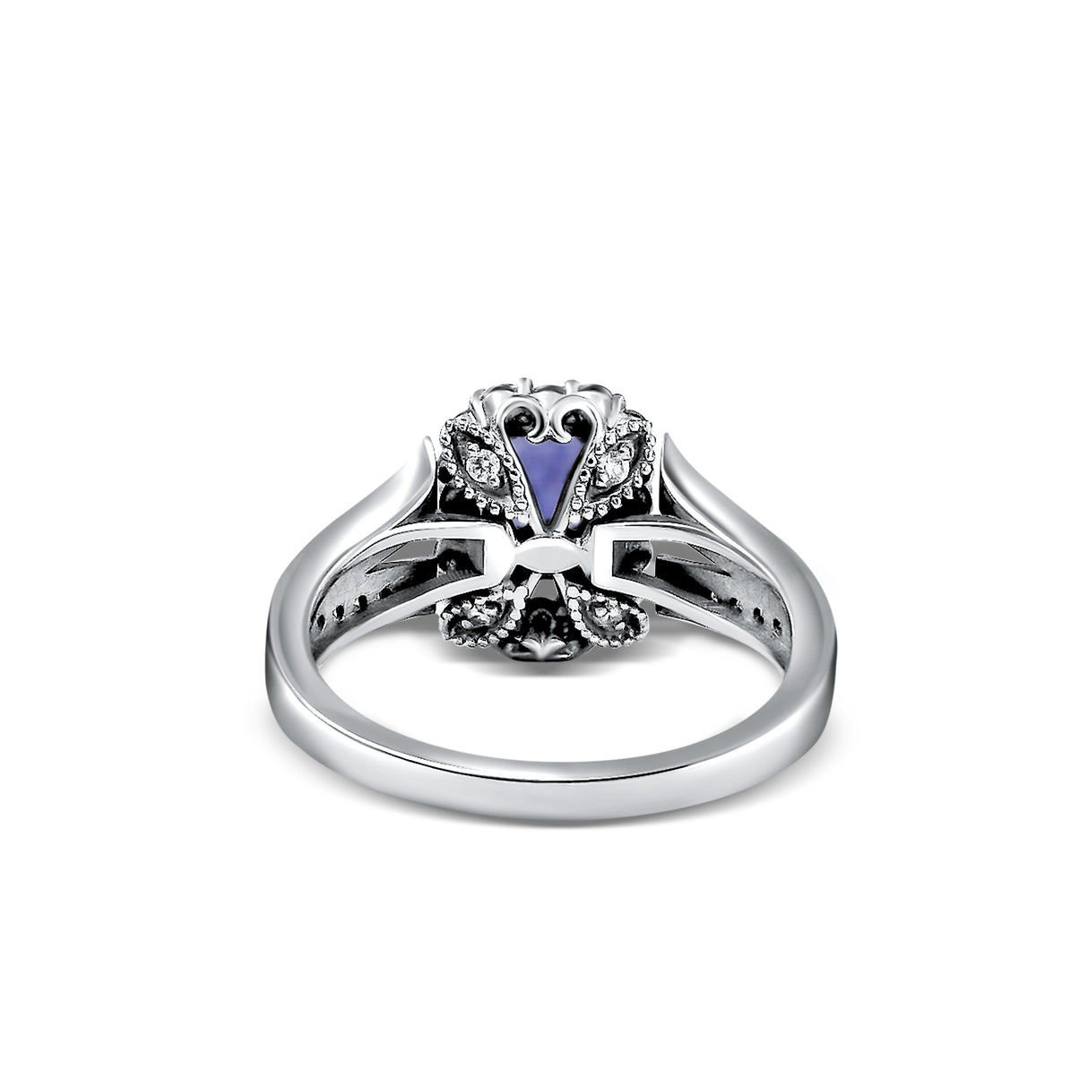 Blue Star - Tanzanite and Diamond Ring