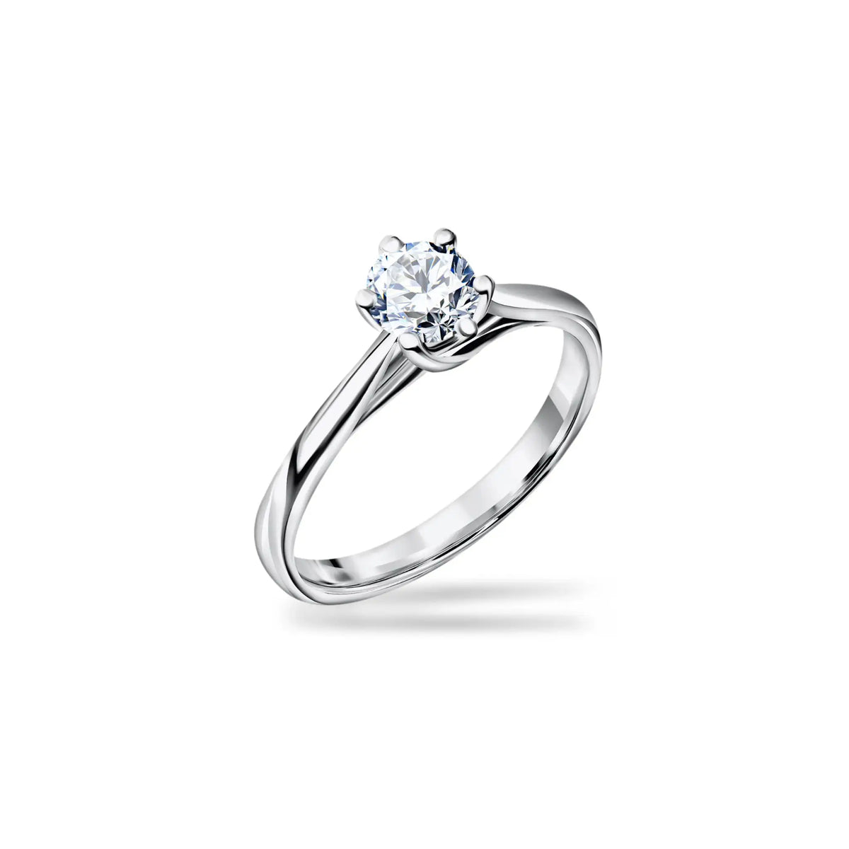 Klasyczny pierścionek z diamentem 0,40ct Lab Grown