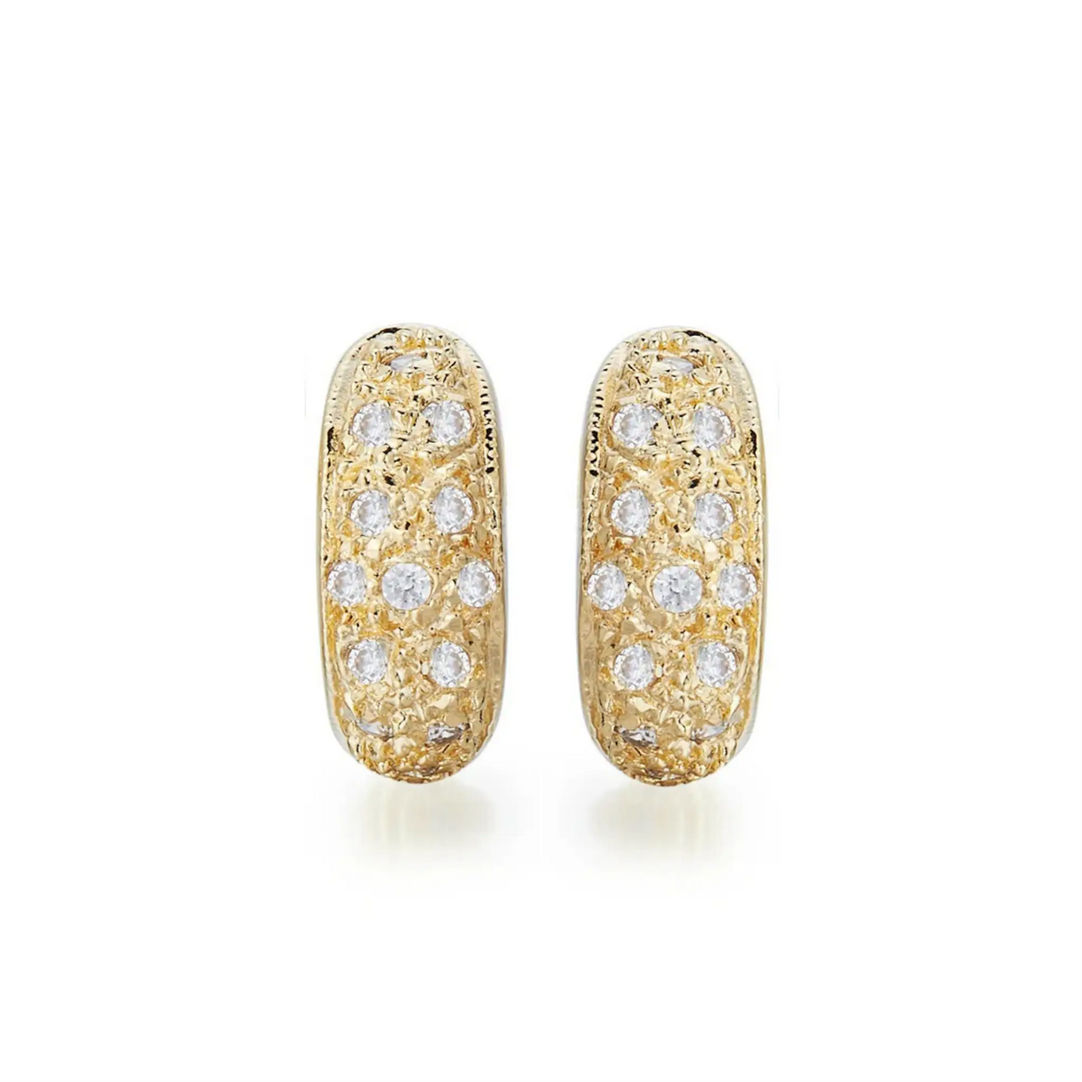 Kolczyki z żółtego złota z diamentami 0,36ct