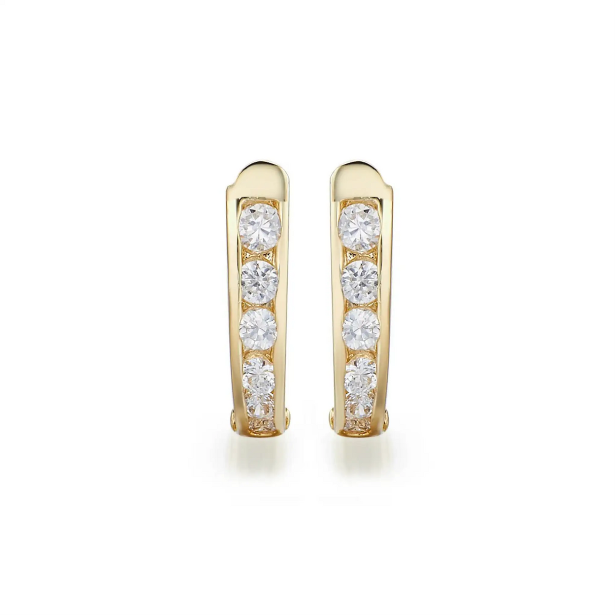 Kolczyki z żółtego złota z diamentami 0,40ct