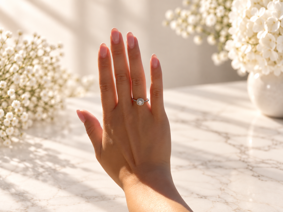 Rose Radiance - 0.83 ctw diamond engagement ring