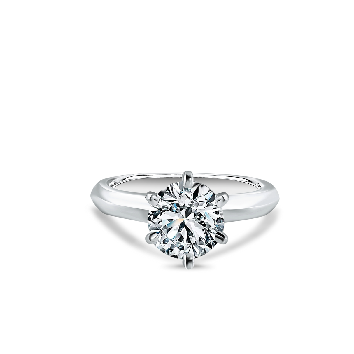 Velvet Light - classic ring with a 1.50ct diamond