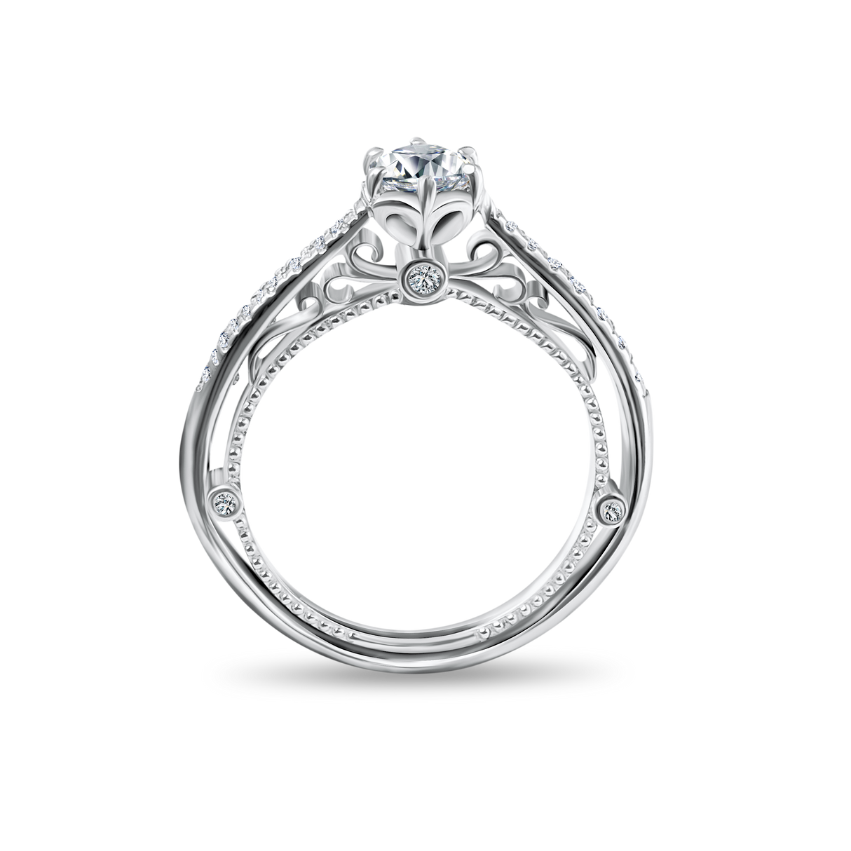 Venetian Love in white gold