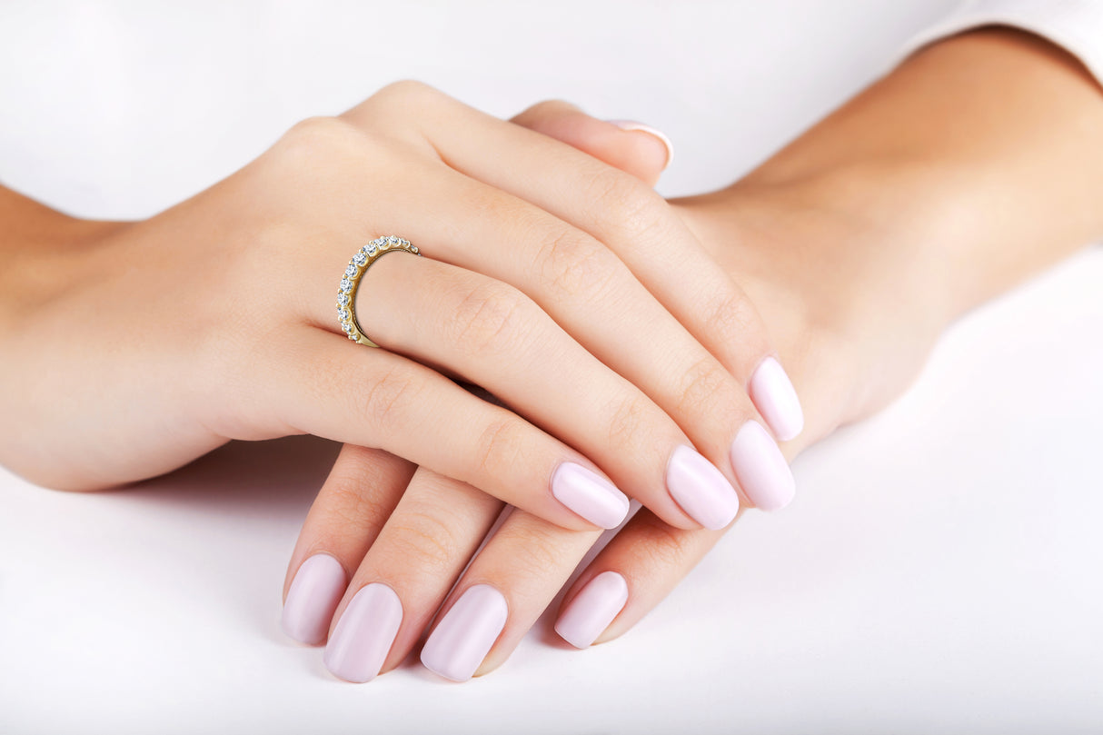 Grace in Detail - Milligriffin and Diamond Wedding Rings in White Gold