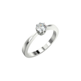 Classic Elegance - pierścionek zaręczynowy  z diamentem 0,20 ct
