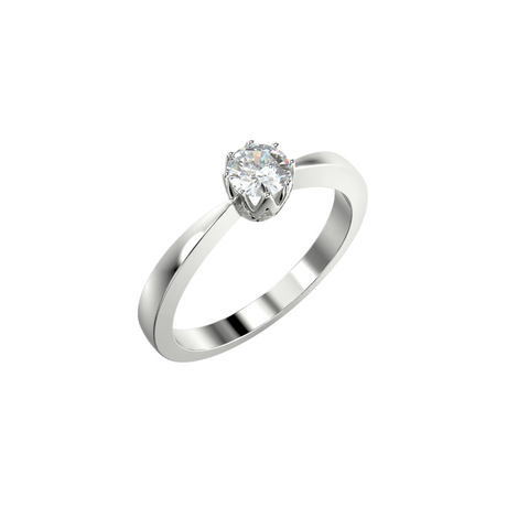 Classic Elegance - pierścionek zaręczynowy  z diamentem 0,20 ct
