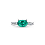 Verde Lumière - Emerald Engagement Ring