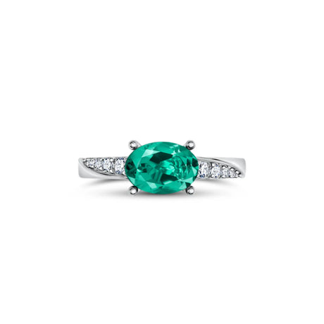 Verde Lumière - Emerald Engagement Ring