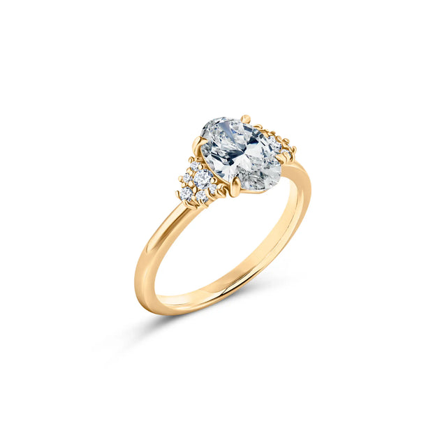 Pierścionek zaręczynowy z diamentem 1,5ct w szlifie owalnym