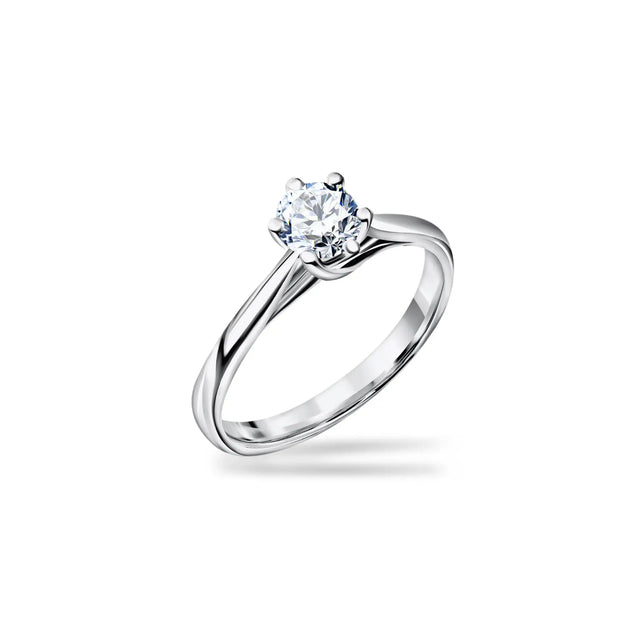 Klasyczny pierścionek z diamentem 0,40ct Lab Grown
