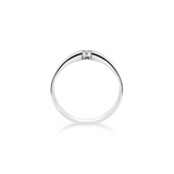 Monaco - pierścionek z diamentem 0,08 ct